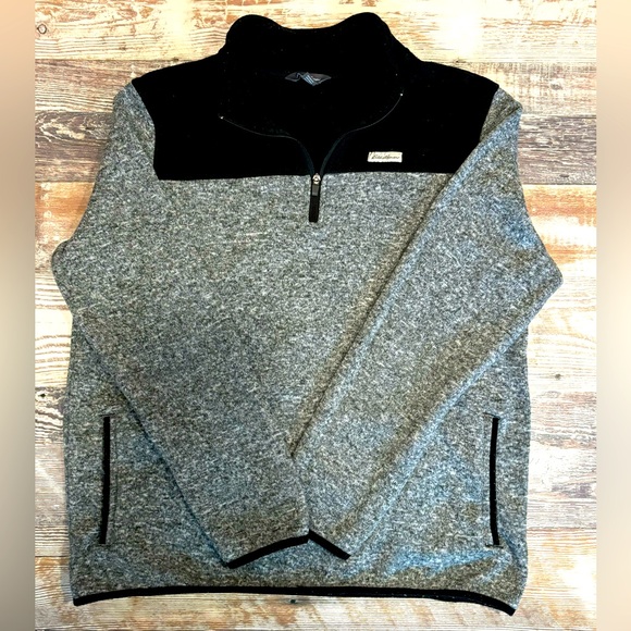 Eddie Bauer Classic Pull Over, Quarter Zip - Picture 1 of 3